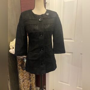 Glabor genuine leader 3/4 sleeve evening jacket, S